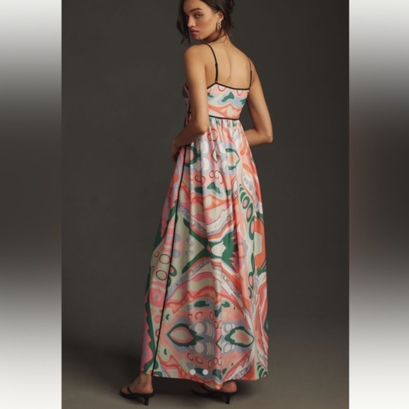 Vibrant Emilio Pucci inspired print midi dress from English Factory M - Picture 3 of 13